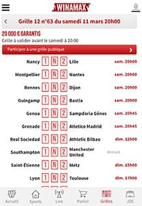 Grille sur appareil portable.