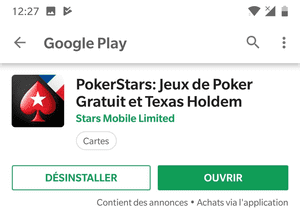 Application PokerStars Android