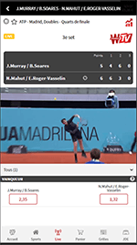 Sans Application Winamax sport, on peut regarder un macth live avec le site sur mobile.