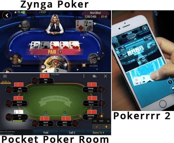 Applis de poker en ligne entre amis.