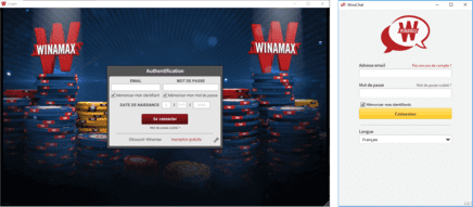 Authentification pour accèder au lobby et à WinaChat.