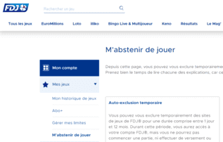 Auto-exclusion FDJ.