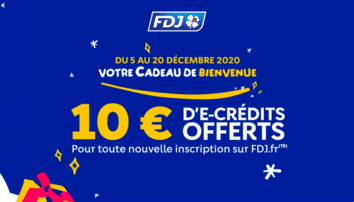 Bonus FDJ de 10 euros offerts.