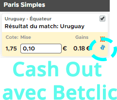 Cash out chez Betclic.