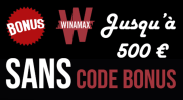 Pas besoin d'un code bonus pour l'inscription sur Winamax.