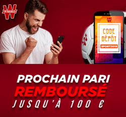 Code de dépôt SPORT2019- de Winamax sur le sport.