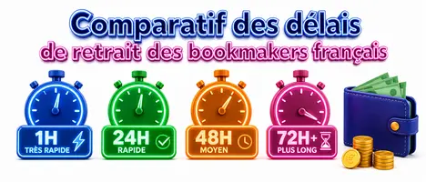 Comparatif des délais de retrait des bookmakers français