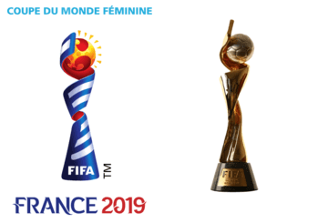 Coupe du monde de football feminine 2019 (logo et trophée).