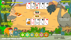 Dinosaur Poker Game.