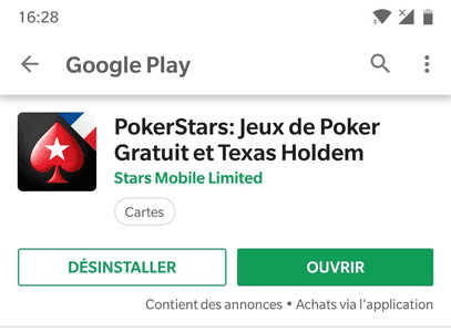 Download PokerStars sur Android.