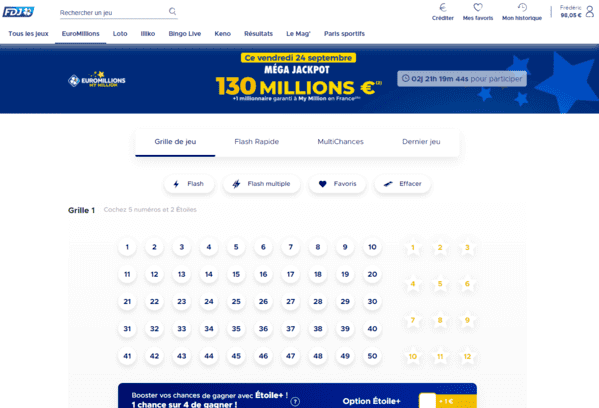 FDJ : EuroMillions.