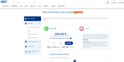 FDJ mon comte en ligne.