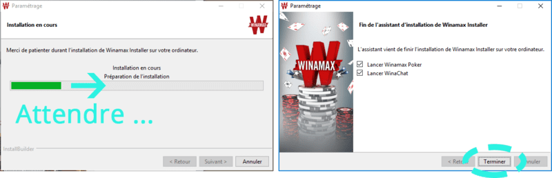 Fin de l'installation.