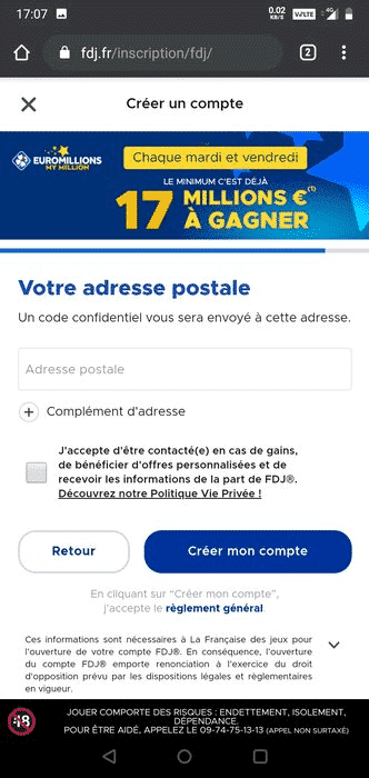 L'adresse postale