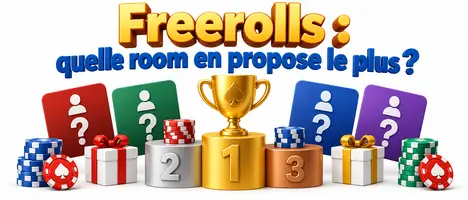 Freerolls : quelle room en propose le plus ?