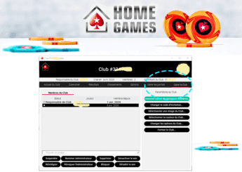 Gérer les Home Games de PokerStars.