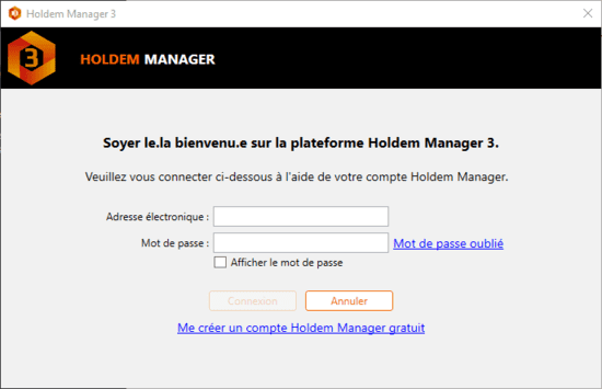 Assistant d'identifiant pour la connexion.