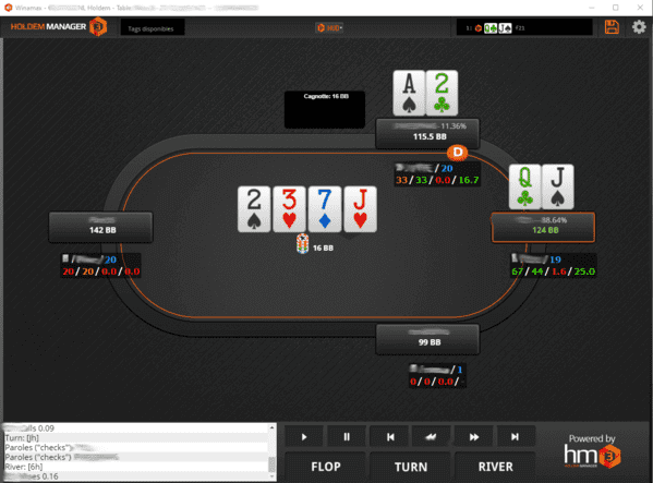 Le replay de Holdem manager 3