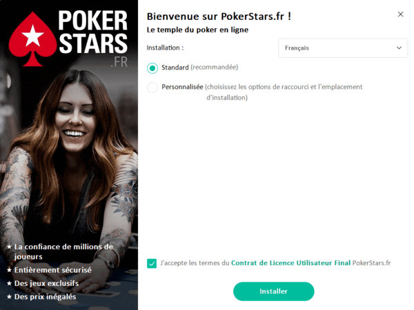 Installer PokerStars.