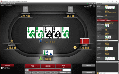Le logiciel du site de poker de Patrick Bruel.