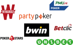 Logo des sites de poker en ligne agréés ANJ.