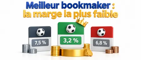 Meilleur bookmaker : la marge la plus faible