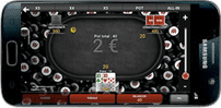 Poker sur smatphone et tablette.