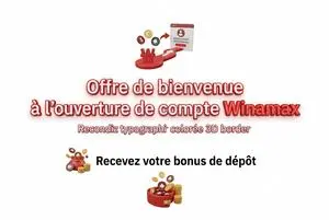 Offre de bienvenue à l’ouverture de compte Winamax