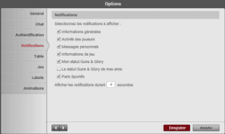 Les options de notifications avec Winamax