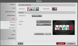 Les options de table de Winamax