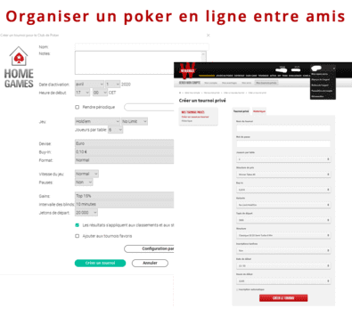 Organiser un poker en ligne entre amis.