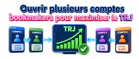 Ouvrir plusieurs comptes bookmakers pour maximiser le TRJ