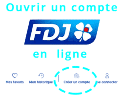 Ouvrir un compte FDJ en ligne.