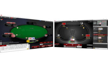 Partie de poker en ligne entre amis.