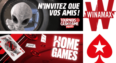 Poker en ligne entre amis.