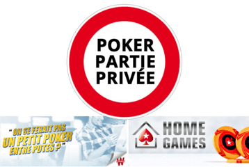 Poker en partie privée en ligne.