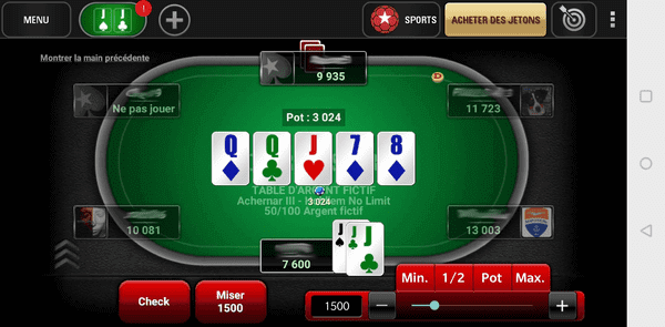 PokerStars sur Android.