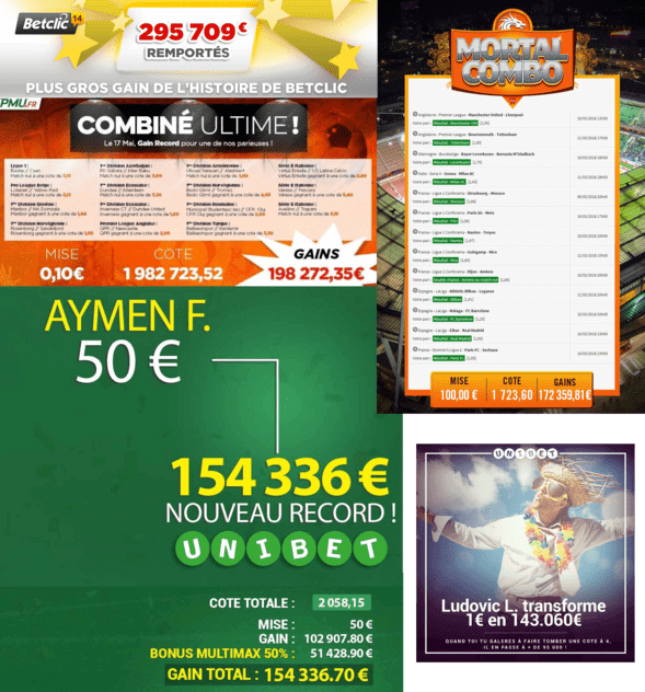 Records de gains aux paris sportifs.