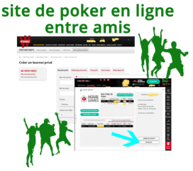 Site de poker en ligne entre amis.