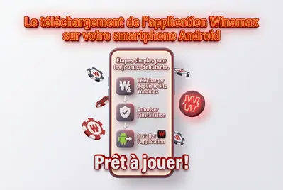 Le téléchargement de l'application Winamax sur un smartphone Android