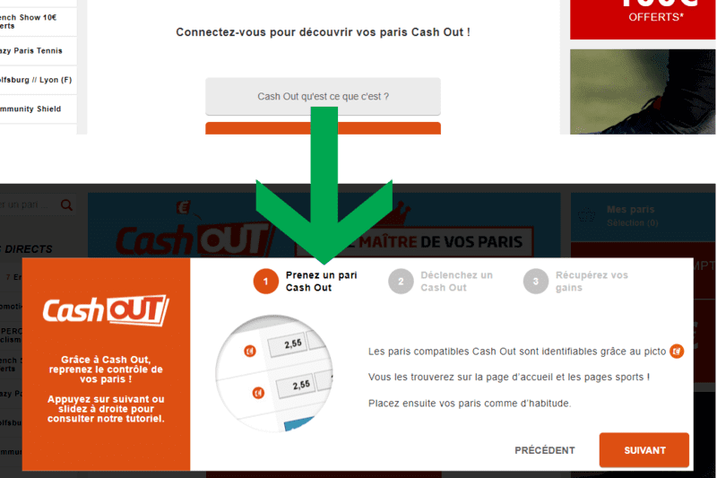 Tuto expliquant le cash out de PMU.