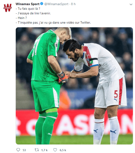 le compte Twitter de Winamax Sport.