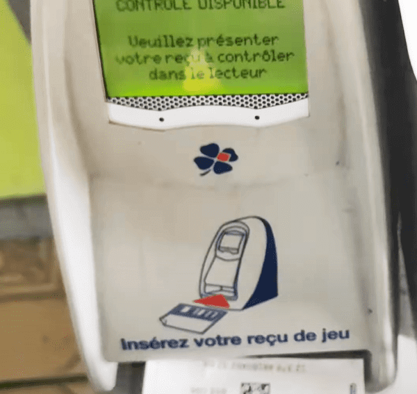 Vérification du reçu Amigo.