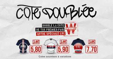 Winamax :cotes doublées.