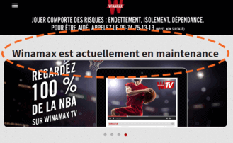 Winamax est en maintenance temporaire.