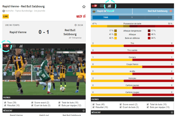 Winamax paris sur le foot, en direct et statistiques en live.