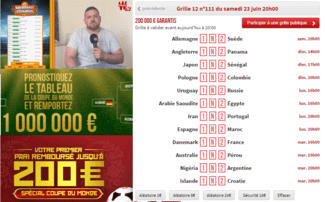 Winamax spécial Coupe du monde 2018.