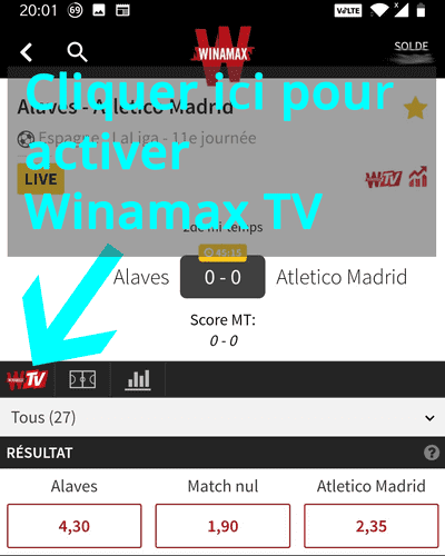 Winamax TV en direct.