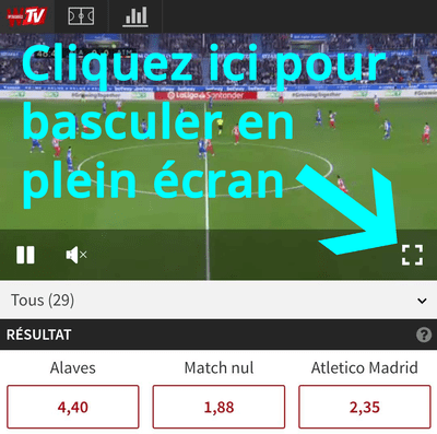 la Web TV (en plein écran)