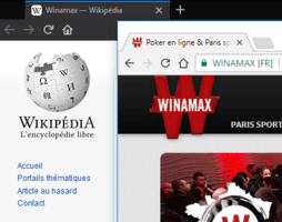 Winamax et l'article de wikipedia (son wiki).